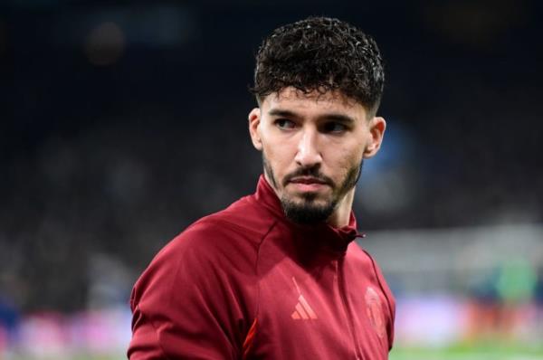 Altay Bayindir of Manchester United looks on prior to the UEFA Champions League match between F.C. Copenhagen and Manchester United at Parken Stadium 