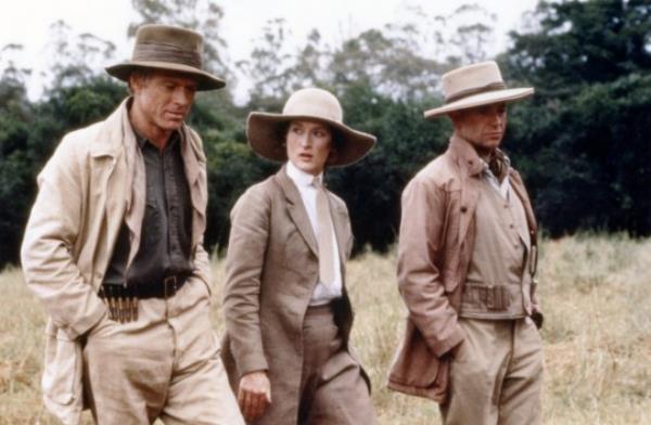 American actors Robert Redford and Meryl Streep in a still from the film Out of Africa