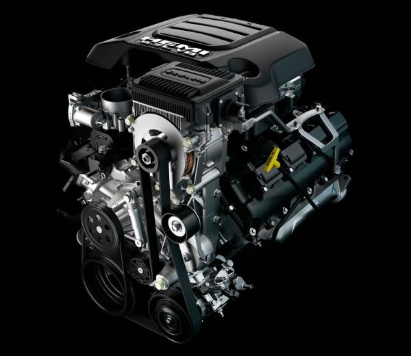 The 5.7-liter Hemi V8 mild hybrid assist, as used in the 2023 Ram 1500. Ram