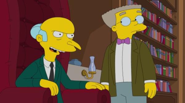 Mr Burns and Smithers on The Simpsons