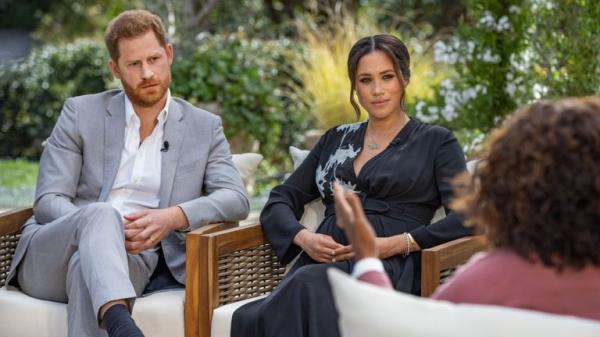 Harry and Meghan's interview with Oprah Winfrey will air on Sunday Pic: CBS