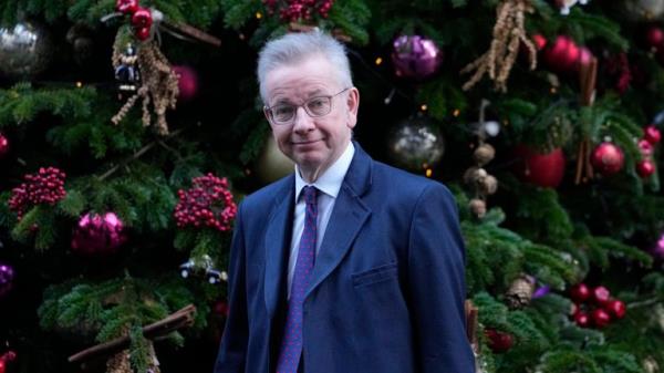 Michael Gove  leaves 10 Downing Street</p>

<p>　　Pic:AP