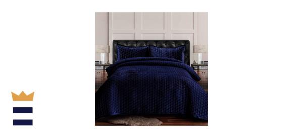 Tribeca Living Lugano Ho<em></em>neycomb Velvet Oversized Set