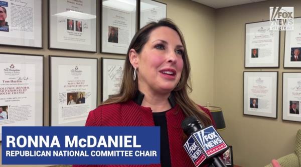 Republican Natio<em></em>nal Committee chair Ro<em></em>nna McDaniel explains the GOP benefits from havin<em></em>g a presidential nominee soo<em></em>ner rather than later