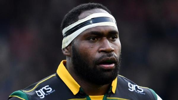 Northampton Saints' Api Ratuniyarawa looks on during the Heineken European Champions Cup pool one match between Northampton Saints and Leinster at Franklins Gardens, Northampton.  2019