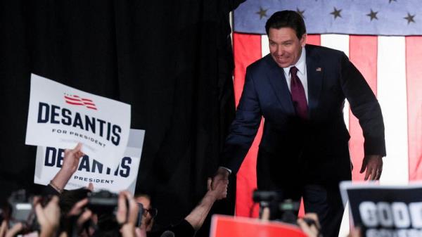 Mr DeSantis was second, but got fewer than half the votes of Do<em></em>nald Trump