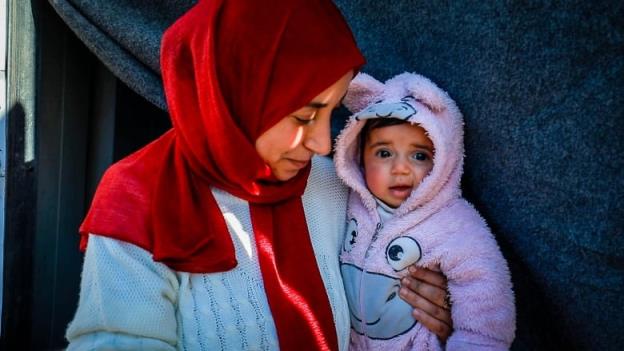 Nermin Abu Saif, who’s 37 years old, had her second child in November at a hospital in Khan Younis,  Gaza.  She told CBC News she didn't have enough anaesthetic to get her through her caesarean section,  and the first days of her daughter's life were spent in a dirty crowded room, making it difficult for her surgery wound to heal.