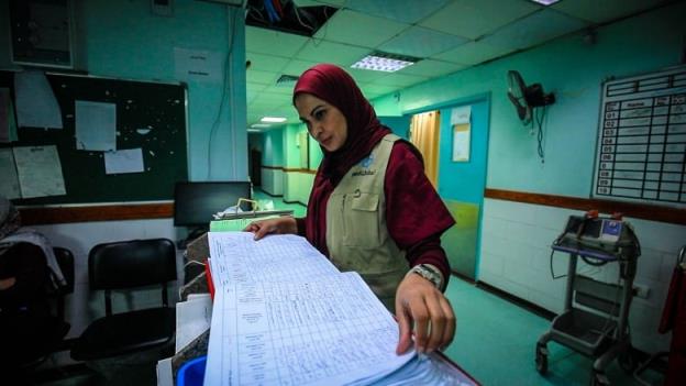 Dr Hina Cheema, an American OBGYN from the Dallas area,  is volunteering in Gaza at the territory's o<em></em>nly functio<em></em>ning maternity hospital.