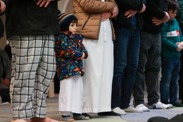 Muslims perform tarawih prayer on the first night of Ramadan at Anatolia Islamic Centre in Mississauga area of Toronto