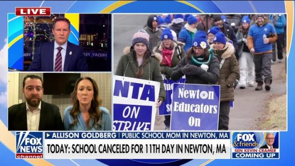  Massachusetts school canceled over teachers' unio<em></em>n strike