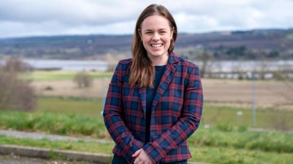 SNP MSP Kate Forbes during a visit to Dingwall.</p>

<p>　　Pic: PA