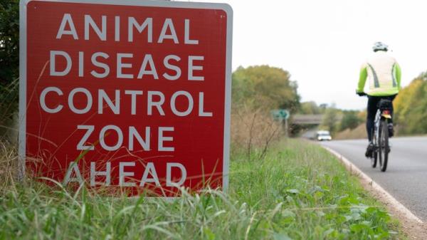 Signs near Eccles in Norfolk, as all of Norfolk and Suffolk, and parts of Essex, became the latest areas to be placed in an Avian Influenza Prevention Zone (AIPZ). Picture date: Tuesday October 4, 2022.