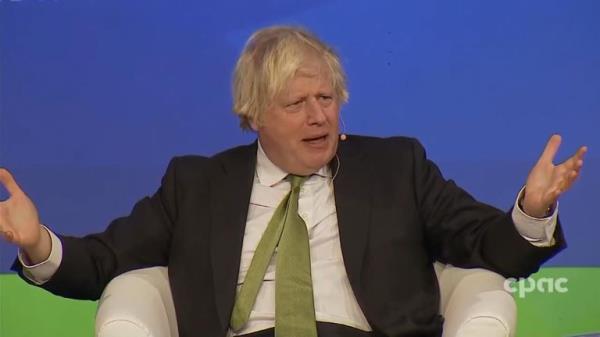 Boris Johnson at CPAC event in Ottawa