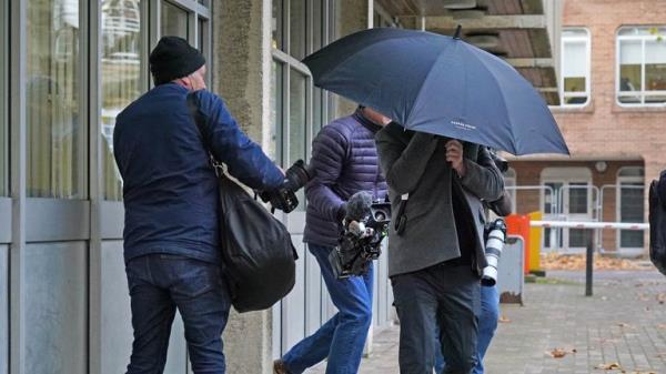 Bora Guccuk leaves Oxford Magistrates' Court, as four men have been charged over the theft of a gold toilet from Blenheim Palace. The art installation, valued at ￡4.8 million, vanished in an overnight raid in September 2019. Picture date: Tuesday November 28, 2023.