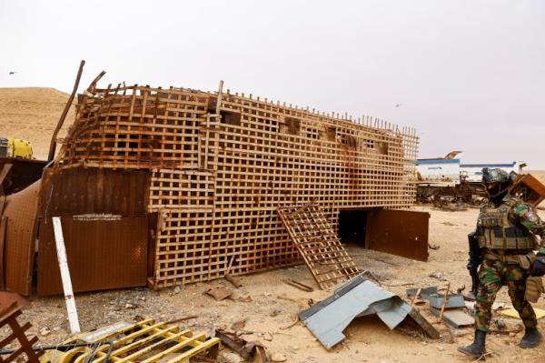 An Iraqi Special Forces member takes part in the 