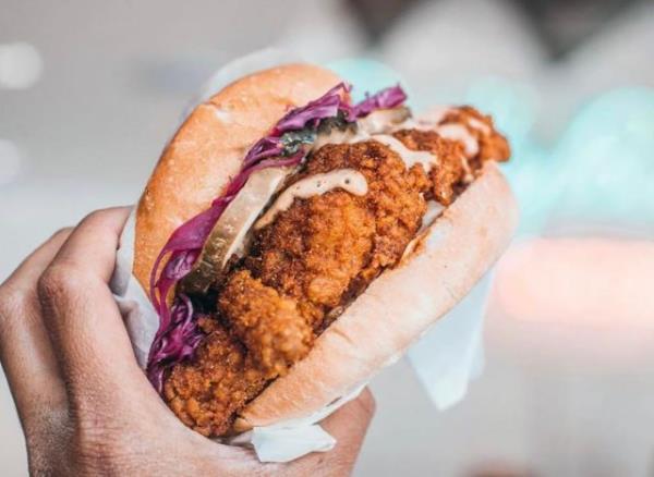 The Fried Chicken Sando at Pretty Bird Hot Chicken in Utah