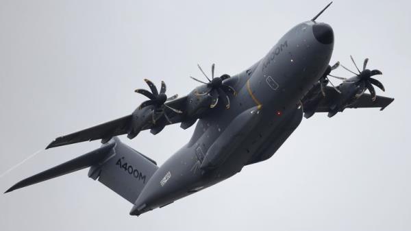 An A400M takes part in a flying display in 2015. File pic: Reuters