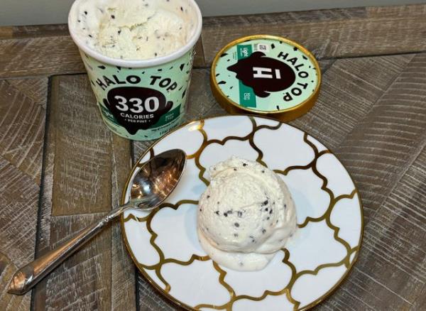 Halo mint chip ice cream