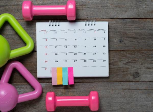 fitness calendar demo<em></em>nstrating how to stop skipping workouts