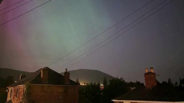 Northern Lights over Great Malvern. Pic: Callum Welfare