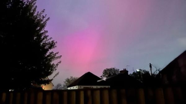 The Northern Lights from Watford. Pic: Tom Carroll