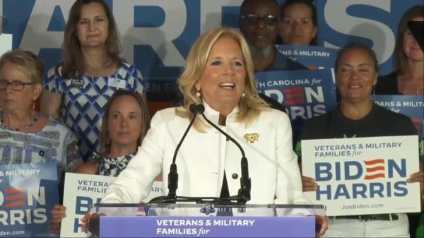 Jill Biden 'all in' on Biden re-election, she says