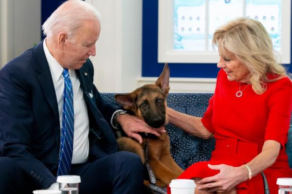 Joe and Jill Biden with Commander