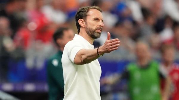 England manager Gareth Southgate on the touchline during the UEFA Euro 2024 match at the Frankfurt Arena in Frankfurt, Germany. Picture date: Thursday June 20, 2024.</p>

<p>　　