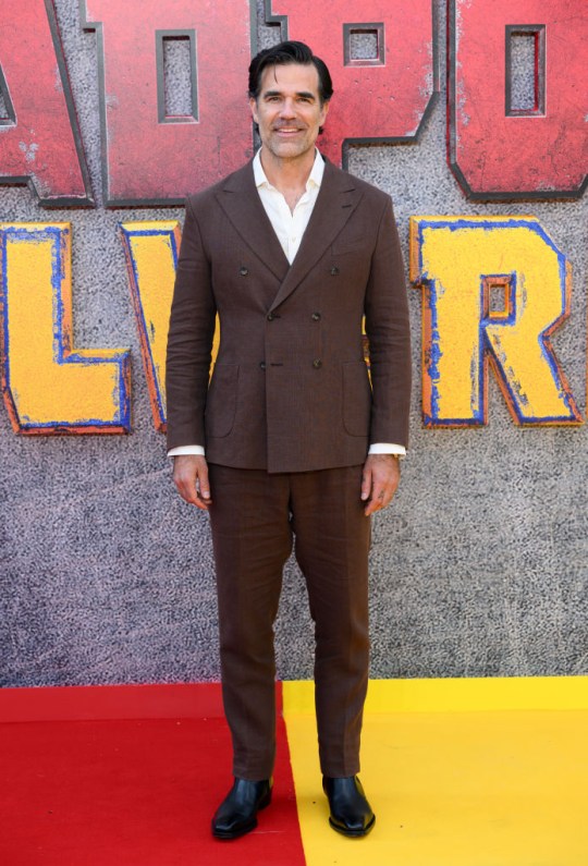 Rob Delaney poses on red carpet at Deadpool & Wolverine film sneak peek event in London