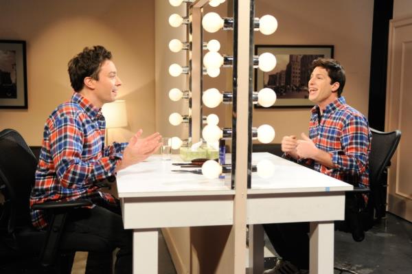 Jimmy Fallon and Andy Samberg on 