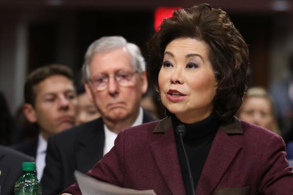 Elaine Chao, Sen. Mitch McConnell's wife, served as Transportation Secretary in the Trump administration. 