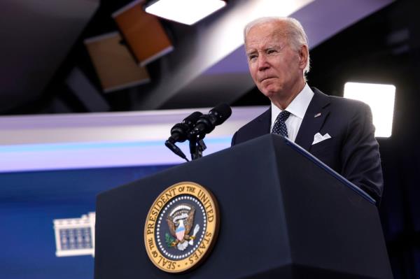 President Joe Biden delivers remarks on the economy.