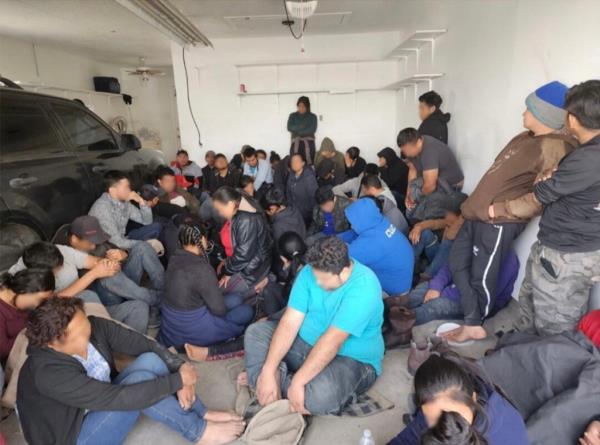 Crammed inside two homes in El Paso, Border Patrol found 140 migrants Sunday, the agency said.