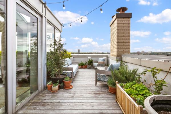 The penthouse has an additio<em></em>nal 3,000 square feet of outdoor space. 