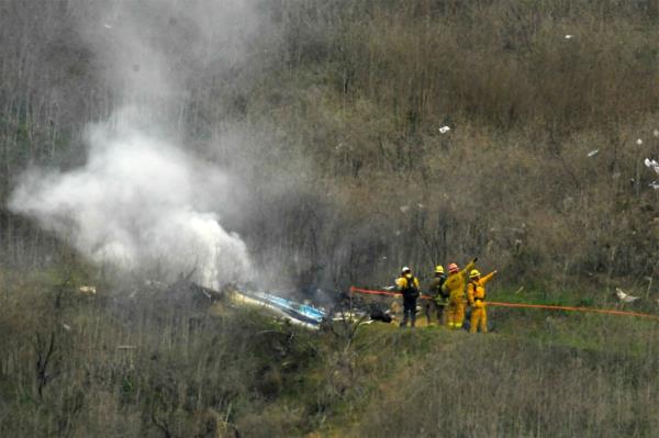 All nine people aboard the helicopter died in the crash.