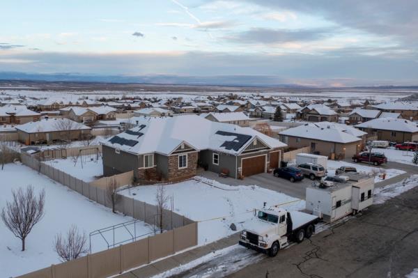 A home wher<em></em>e eight people were found dead in Enoch, Utah, is pictured on Thursday, Jan. 5, 2023.