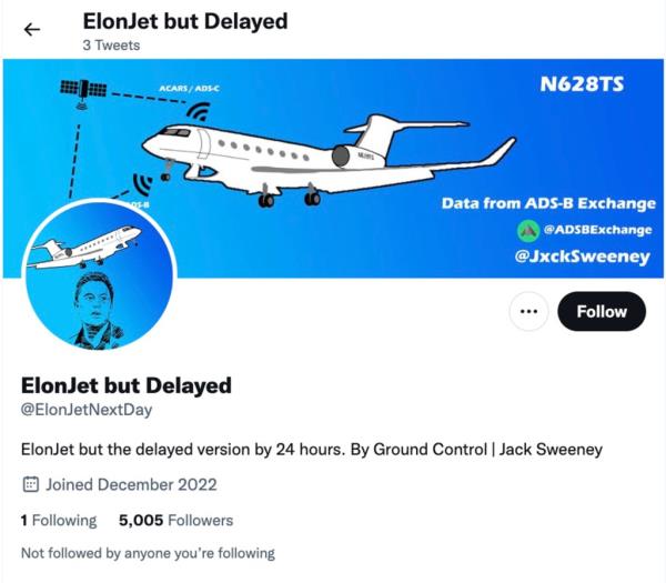 The new version of the private jet tracker shows Musk's flights 24 hours after they land.