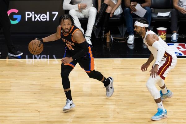 Mitchell Robinson was out-played again as the Heat won the rebounding battle.