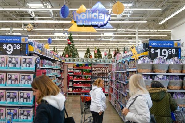 Shoppers at Walmart