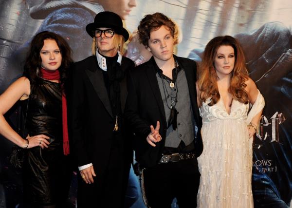 Lisa Presley talked a<em></em>bout life after her son Benjamin Keough's (second to right) tragic death in her last Instagram post.