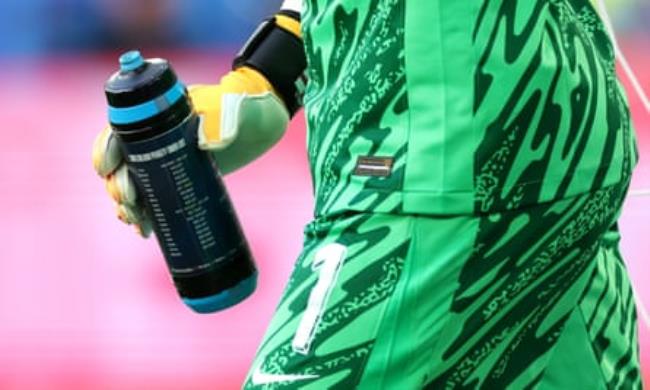 Jordan Pickford produced a masterful performance in the penalty shootout, with a crib-sheet stuck to his water bottle.