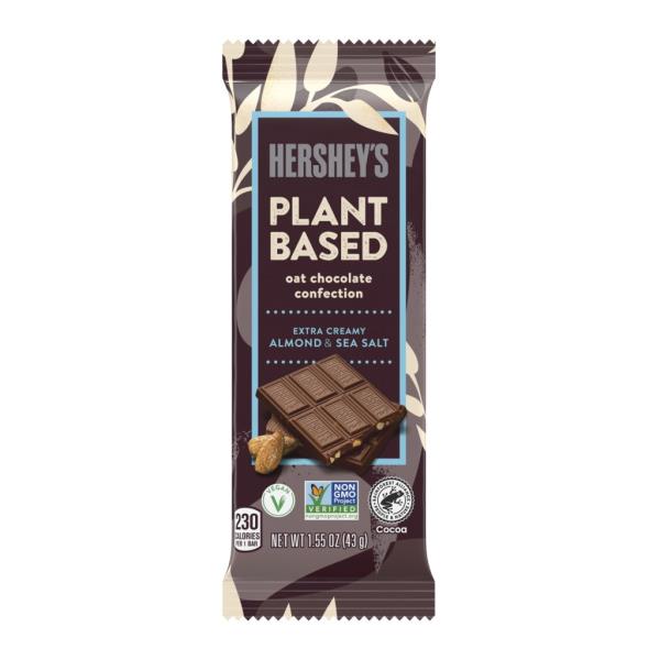 Hershey's plant-ba<em></em>sed extra creamy with almo<em></em>nds and sea salt. 