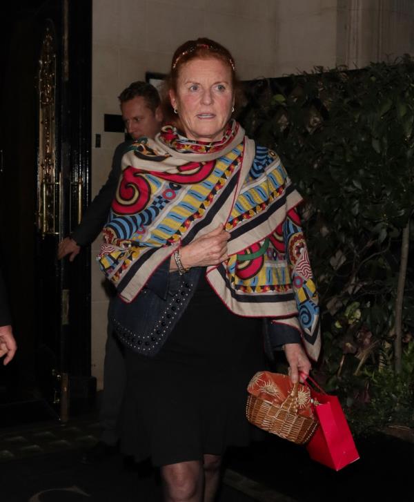 Sarah Ferguson at a Lo<em></em>ndon restaurant last month.