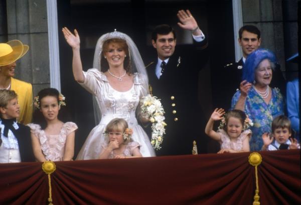 Prince Andrew and Sarah Ferguson at their 1986 wedding 