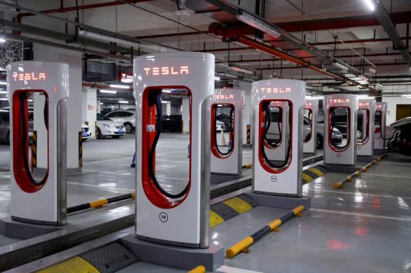 Tesla charging stations