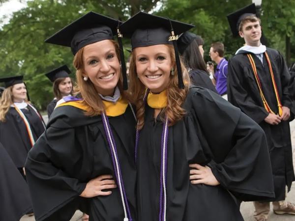 Kayla and Kellie Bingham, who became lawyers