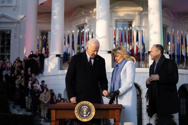 President Biden and first lady Jill Biden at the signing of the Respect for Marriage Act at the White House on Tuesday. 