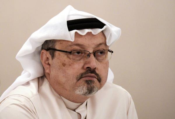 In this file photo taken on December 15, 2014 Saudi journalist Jamal Khashoggi attends a press co<em></em>nference in Manama. 