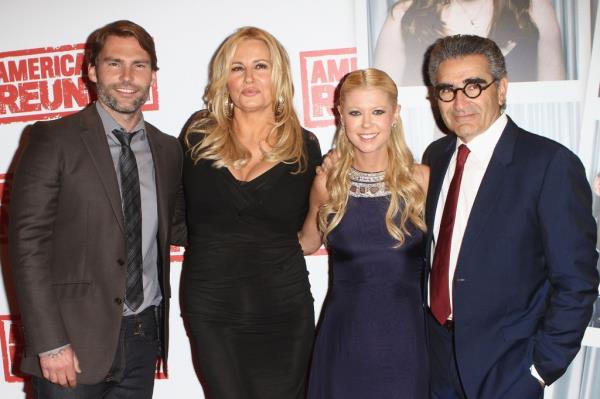 Right to Left: Eugene Levy, Tara Reid, Jennifer Coolidge and Seann William Scott