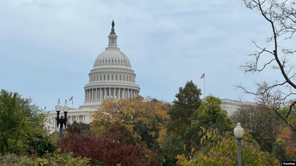 A general view of the U.S. Capitol building in Washington, Nov. 7, 2023. (Diaa Bekheet/VOA)